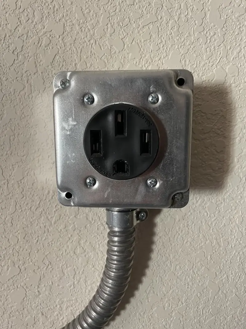 NEMA 14-50 outlet installed for Electrical Panel Upgrade in Doral