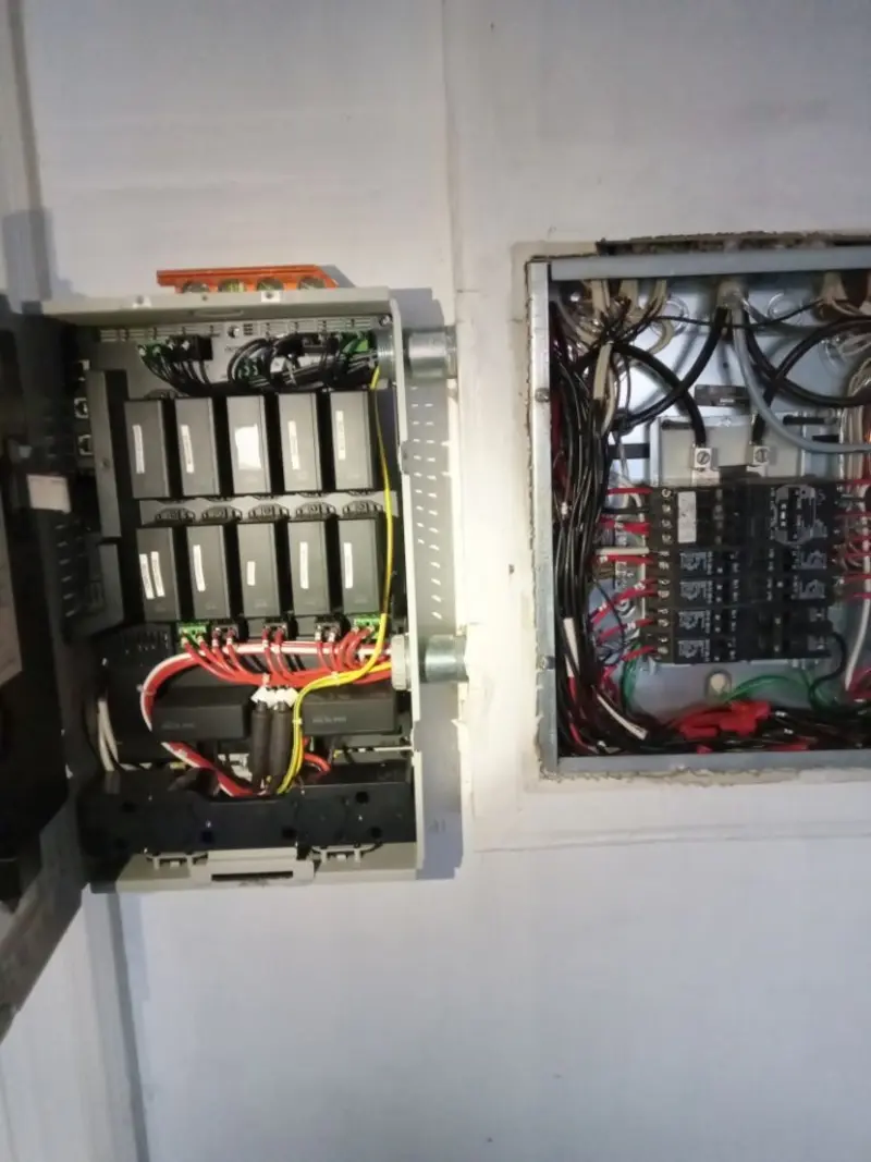 Electrical panel upgrade completed for Security Camera Wiring in Doral